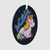 Rainbow Unicorn What Holiday Ornament (voorkant)
