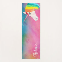 Rainbow Unicorn Yoga Mat