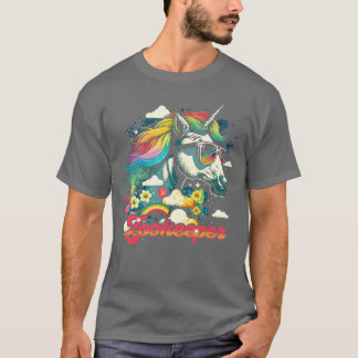 Rainbow Unicorn Zookeeper T-shirt