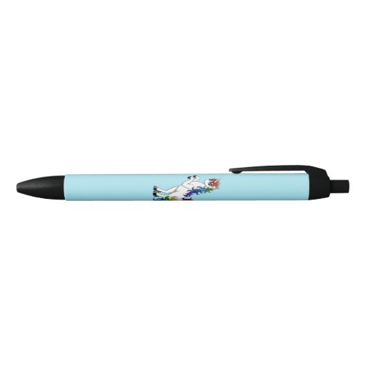 Rainbow Unicorn Zwarte Inkt Pen (Bovenkant)