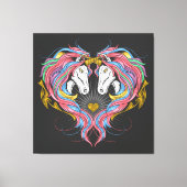 Rainbow Unicorns Canvas Afdruk (Voorkant)