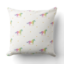 Rainbow Unicorns & Gold Stars Pattern