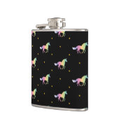 Rainbow Unicorns & Gold Stars Pattern Heupfles (Links)