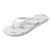 Rainbow Unicorns & Gold Stars Pattern Teenslippers (Schuin)