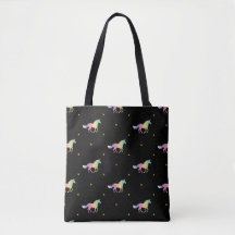 Rainbow Unicorns & Gold Stars Pattern