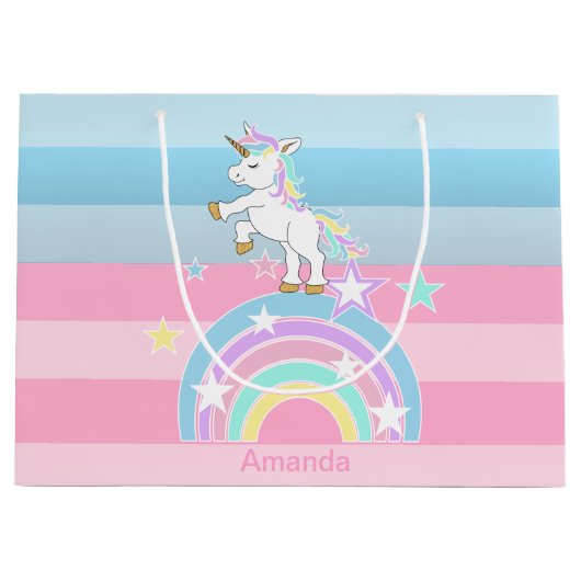 Rainbow Unicorns Groot Cadeauzakje (Voorkant)
