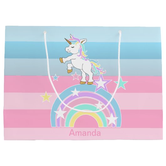 Rainbow Unicorns Groot Cadeauzakje (Achterkant)