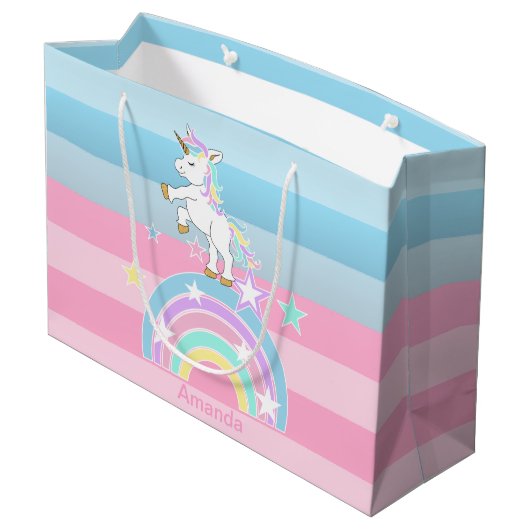Rainbow Unicorns Groot Cadeauzakje (Achterkant Gekanteld)