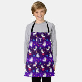 Rainbow Unicorns In Space Purple Ombre Schort (Gedragen)