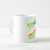 Rainbow Unicorns Koffiemok (Voorkant links)