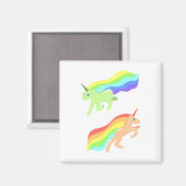 Rainbow Unicorns Magneet (Voorkant / Achterkant)