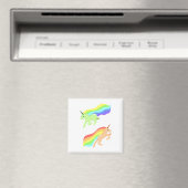 Rainbow Unicorns Magneet (Insitu (Vaatwasser))