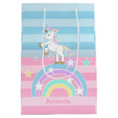 Rainbow Unicorns Medium Cadeauzakje (Achterkant)