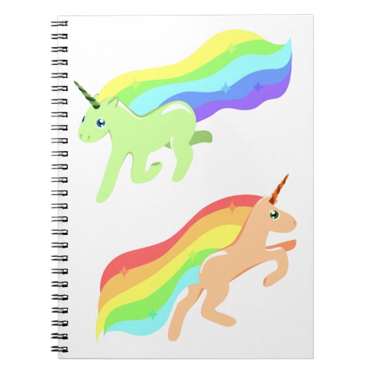 Rainbow Unicorns Notitieboek (Voorkant)