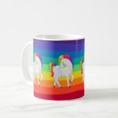 Rainbow Unicorns Parade Coffee Mok (Voorkant links)