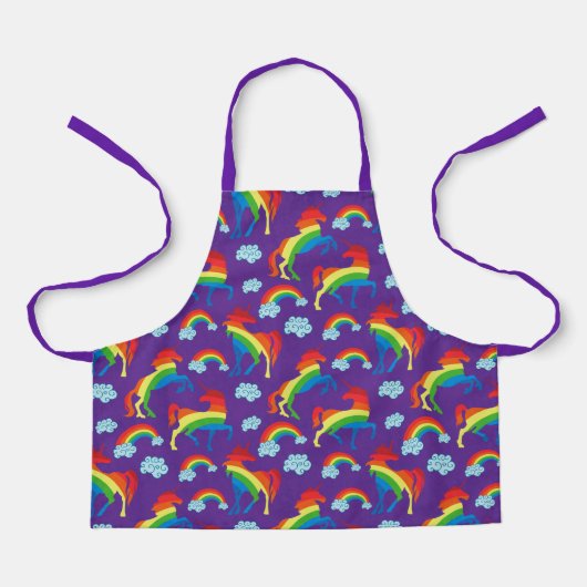 Rainbow Unicorns Schort (Voorkant)