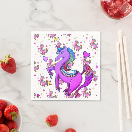 Rainbow Unicorns Servet (Insitu)