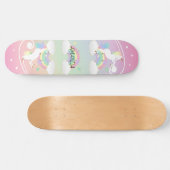 Rainbow Unicorns Skateboard (Horizontaal)