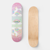 Rainbow Unicorns Skateboard (Voorkant)