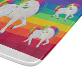 Rainbow Unicorns Snijplank (Hoek)