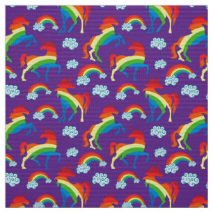 Rainbow Unicorns Stof