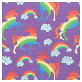 Rainbow Unicorns Stof (Close Up)