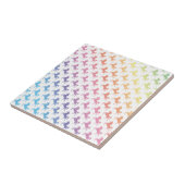Rainbow Unicorns Tegeltje (Zijkant)