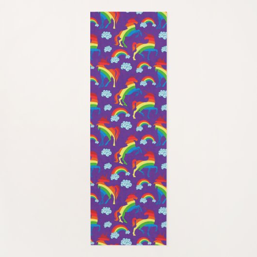 Rainbow Unicorns Yogamat (Voorkant)