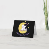 Rainbow Unikitty - Bewaring op maan Dank je wel Ca Bedankkaart (Voorkant)