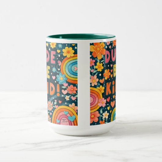 Rainbow Unique Dude Be Kind Inspirivity Kindness Mok (Midden)