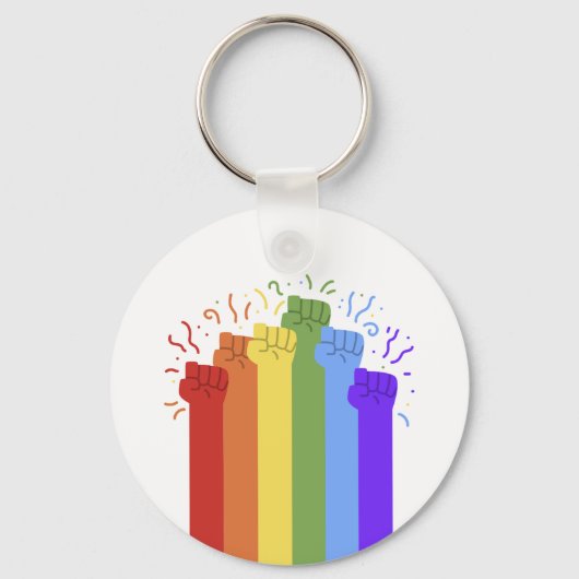 Rainbow Unity First Pride Sleutelhanger (Voorkant)