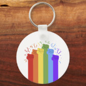 Rainbow Unity First Pride Sleutelhanger (Voorkant)