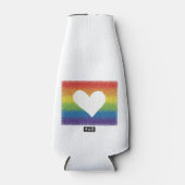 Rainbow Unity Heart Flesjeskoeler (Voorkant)