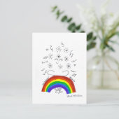 Rainbow Universal Song Briefkaart (Staand voorkant)