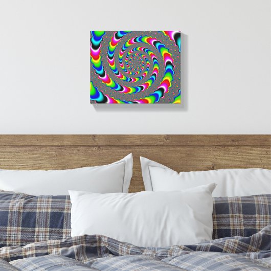 Rainbow Universe - Fractal Art Canvas Afdruk (Insitu (Slaapkamer))