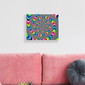 Rainbow Universe - Fractal Art Canvas Afdruk (Insitu (Woonkamer))