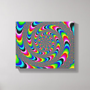 Rainbow Universe - Fractal Art Canvas Afdruk