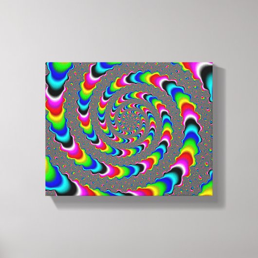 Rainbow Universe - Fractal Art Canvas Afdruk (Voorkant)