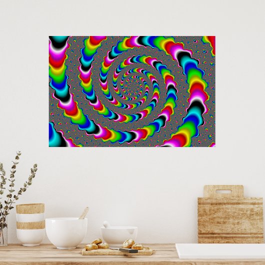 Rainbow Universe - Fractal Art Poster (Keuken)