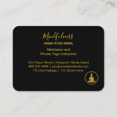 *~* Rainbow Universe Glitter Meditation Buddha Visitekaartje (Achterkant)