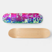 Rainbow Urban Graffiti Skateboard (Horizontaal)