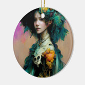 Rainbow Urchin 2 Fantasy Sci-Fi Keramisch Ornament (Links)