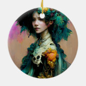 Rainbow Urchin 2 Fantasy Sci-Fi Keramisch Ornament (Achterkant)