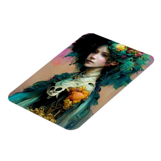 Rainbow Urchin 2 Fantasy Sci-Fi Magneet (Linkerzijde)