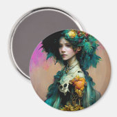 Rainbow Urchin 2 Fantasy Sci-Fi Magneet (Voorkant / Achterkant)