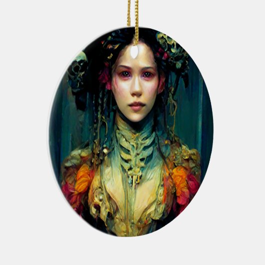 Rainbow Urchin Fantasy Sci-Fi Keramisch Ornament (Rechts)