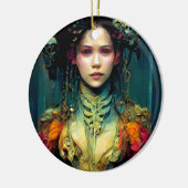 Rainbow Urchin Fantasy Sci-Fi Keramisch Ornament (Links)