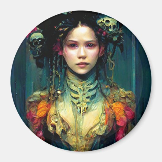 Rainbow Urchin Fantasy Sci-Fi Magneet (Voorkant)