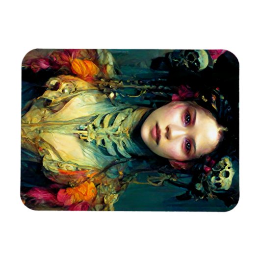 Rainbow Urchin Fantasy Sci-Fi Magneet (Horizontaal)