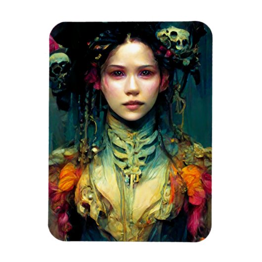 Rainbow Urchin Fantasy Sci-Fi Magneet (Verticaal)